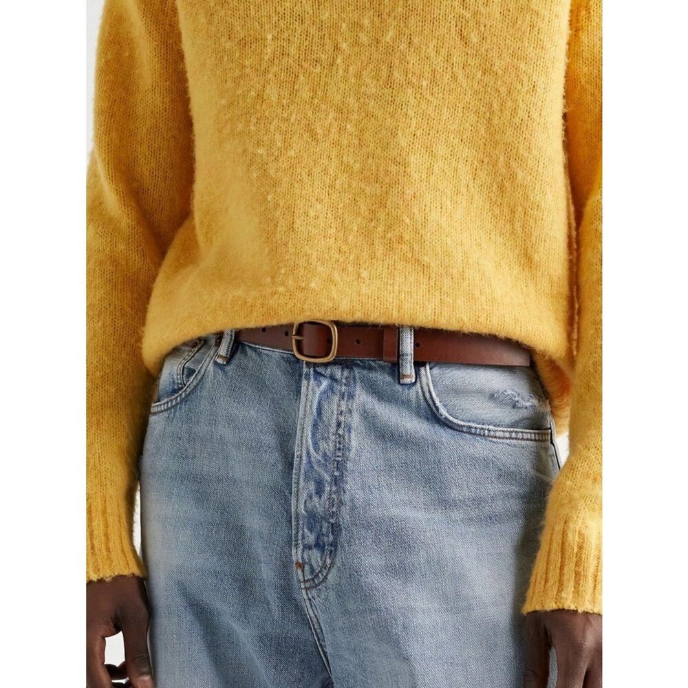 Acne Studios 2.5 cm slim leather belt • Sz Small - Picture 3 of 8